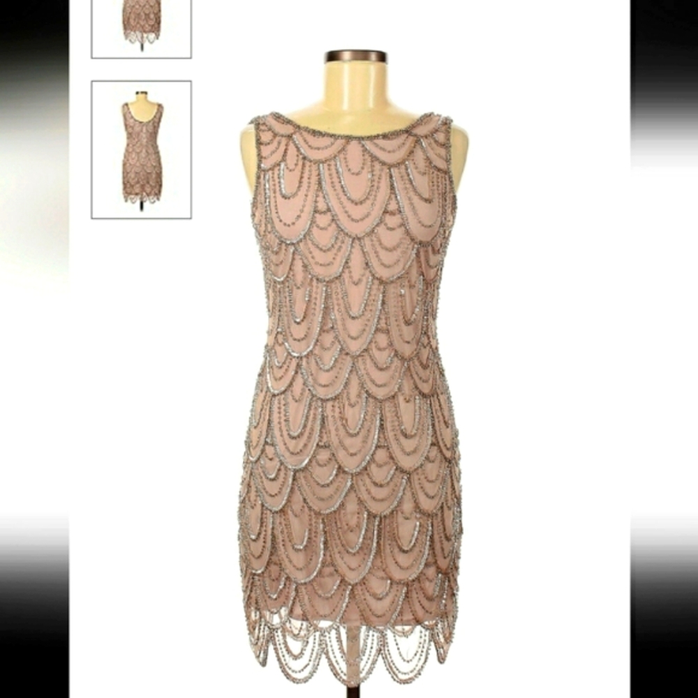 💎Pisarro Nights Embroidered Cocktail Dress 4P